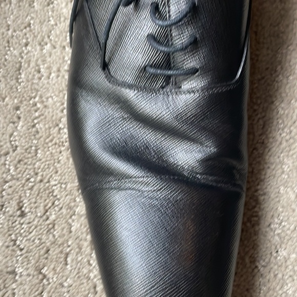 Prada Men’s Saffiano Leather Oxford Shoes Size 10 - Picture 13 of 14